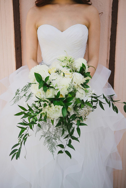 White bridal bouquet