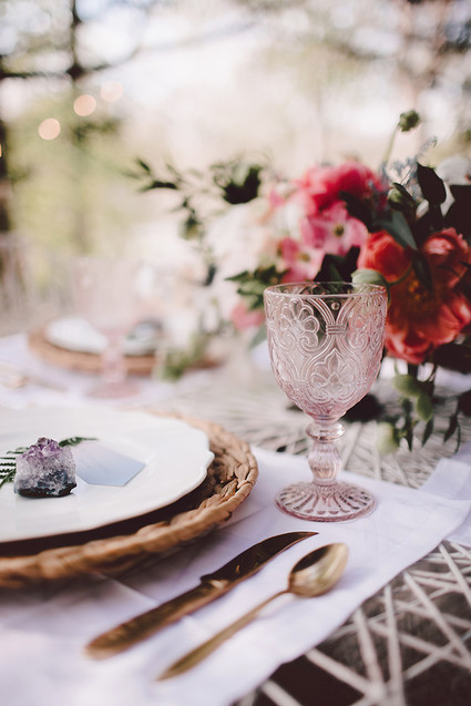 Boheimian garden wedding