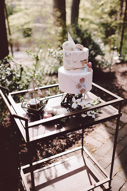 Whimsical wedding cake