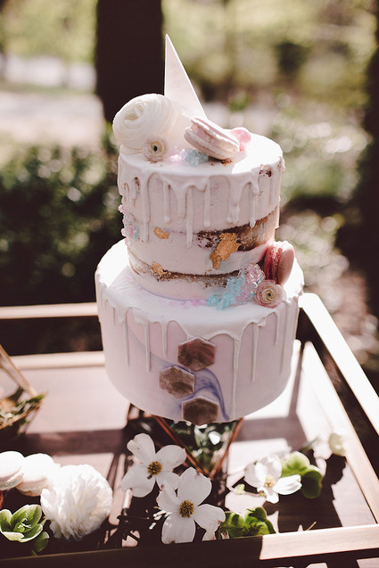 Whimsical wedding cake