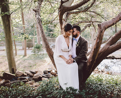 Boheimian garden wedding