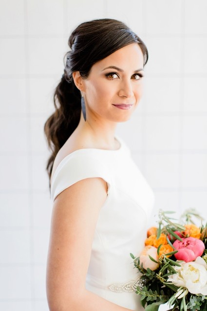 Bright bridal bouquet