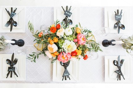 Modern tablescape
