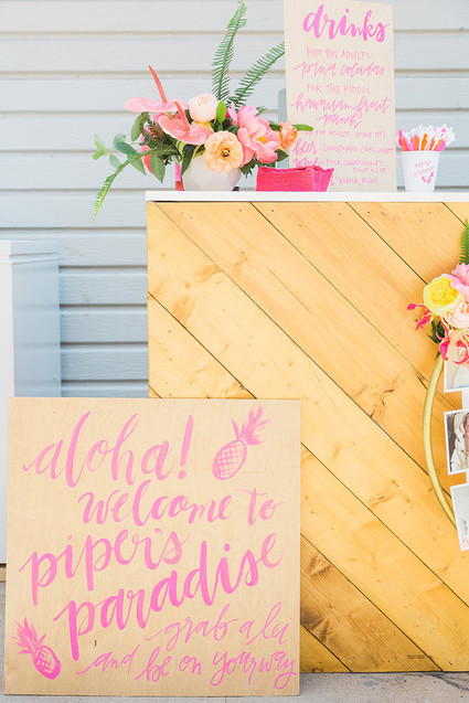 Tropical 1st birthday party