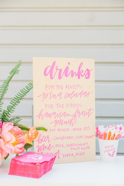 Tropical 1st birthday party