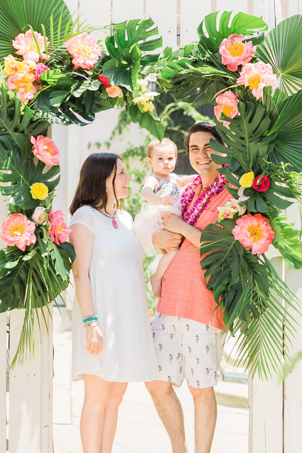 Tropical 1st birthday party