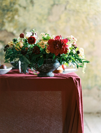 Moody burgundy wedding inspiration Inspiration