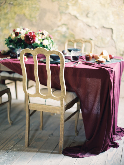 Moody burgundy wedding inspiration Inspiration
