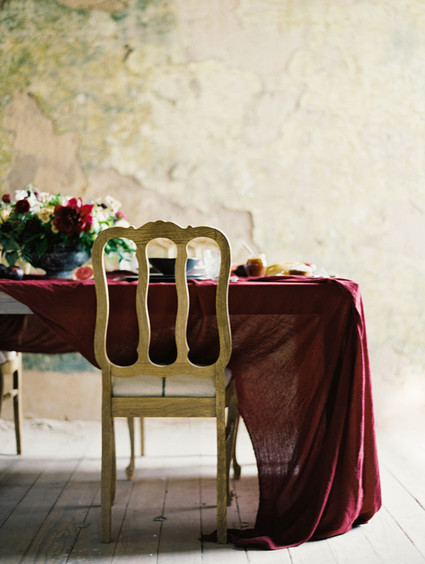 Moody burgundy wedding inspiration