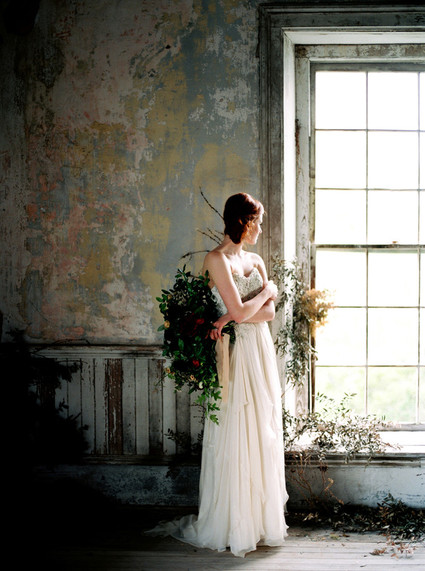 Moody burgundy wedding inspiration Inspiration