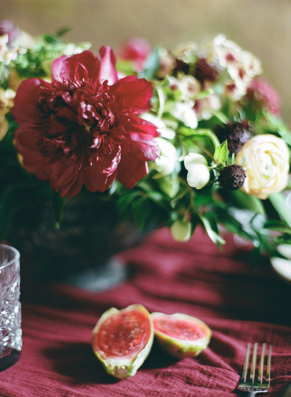 Moody burgundy wedding inspiration Inspiration