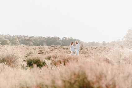 all white bohemian maternity photos