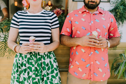 Ice cream engagement shoot