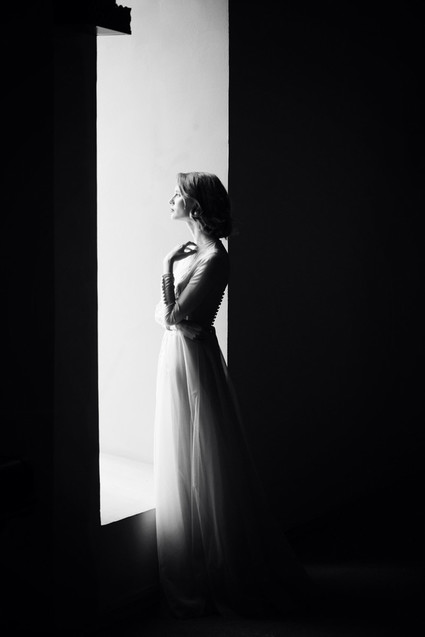 Black and white wedding portraits Inspiration