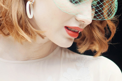 Modern birdcage veil Inspiration