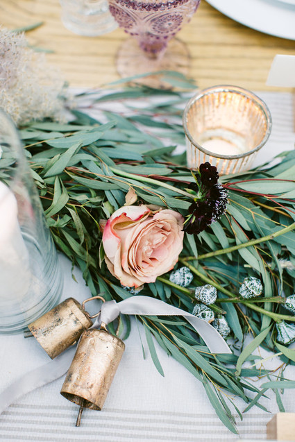 Rose quartz + serenity color wedding