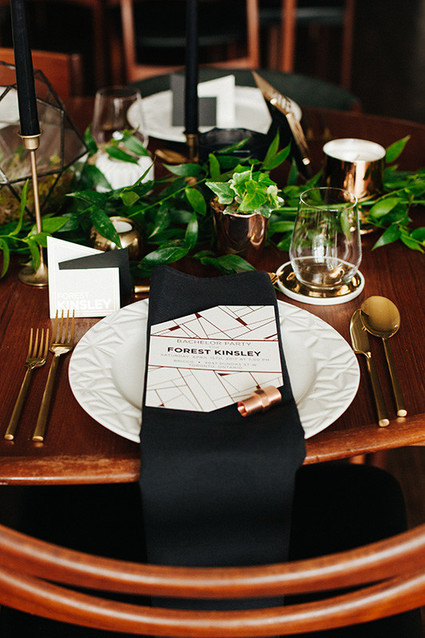 Modern bachelor party inspiration Inspiration