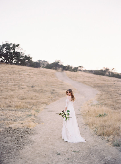 Rustic romantic wedding dress from David's Bridal