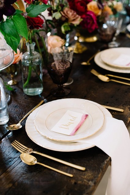 Watercolor place cards Inspiration