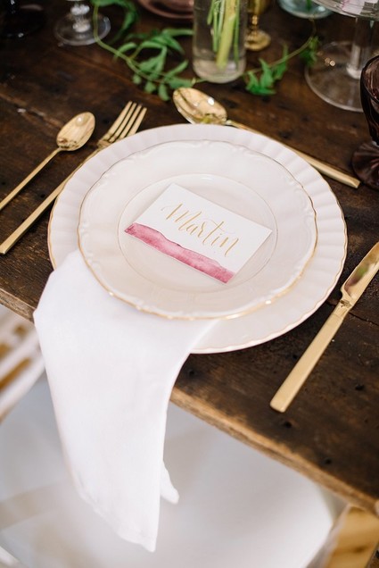 Watercolor place cards Inspiration