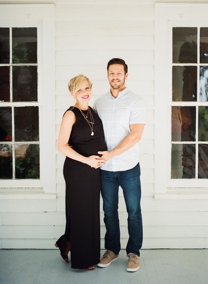 Black and white Southern baby shower