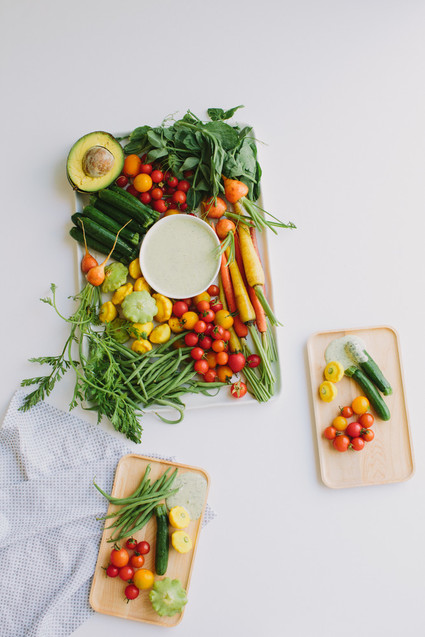 Late summer crudité Inspiration