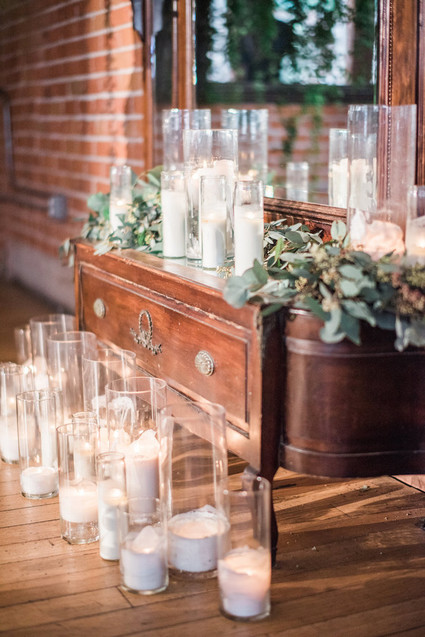 romantic indoor ceremony decor