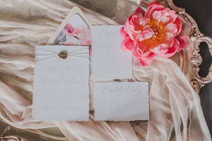 floral inspired wedding invites