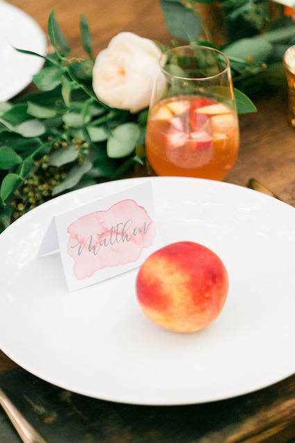 peach place setting Inspiration