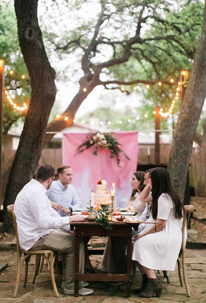how to throw an intimate backyard wedding