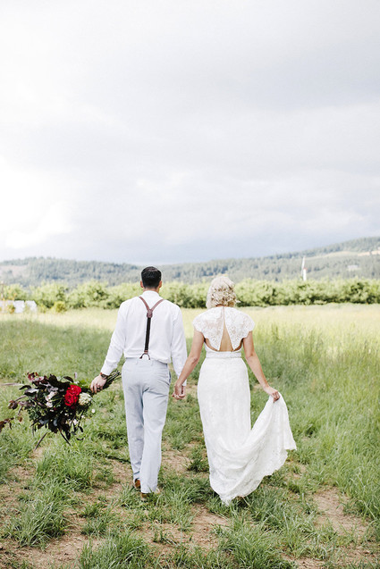 rustic wedding portraits