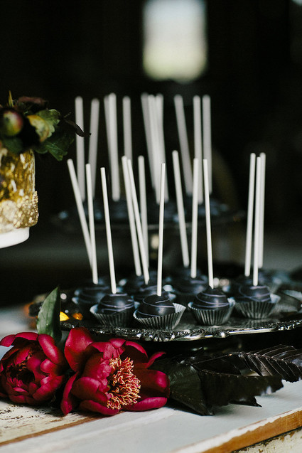 black cake pops