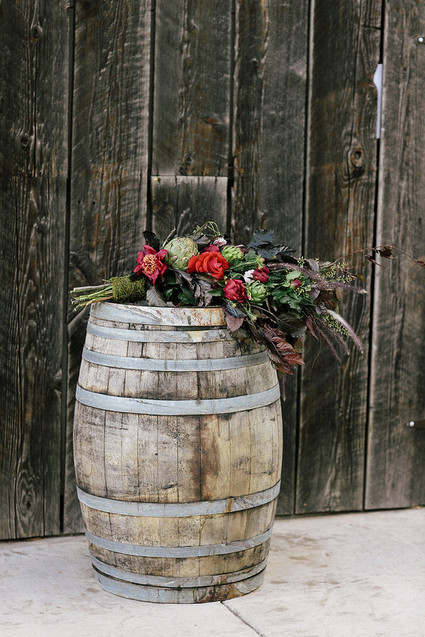 Moody fall wedding bouquet
