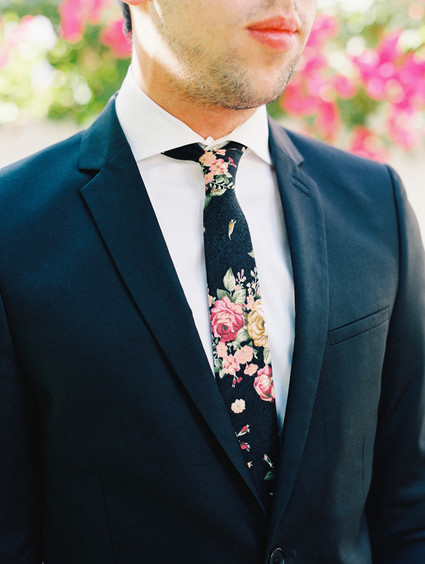 floral groomsmen tie