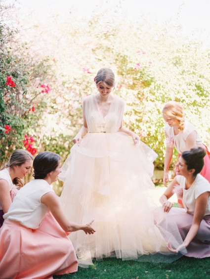 romantic bridal portrait