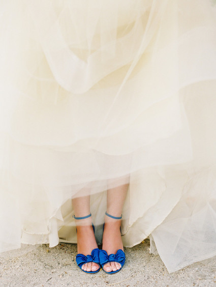 blue bridal shoes