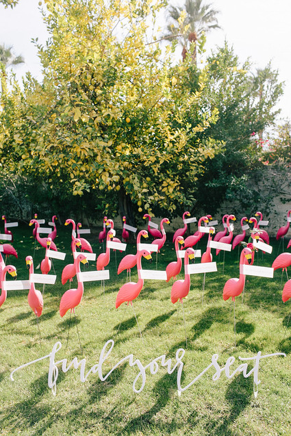 flamingo escort cards