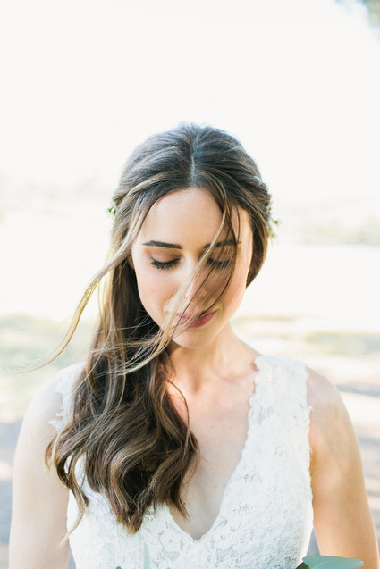 simple bridal portrait
