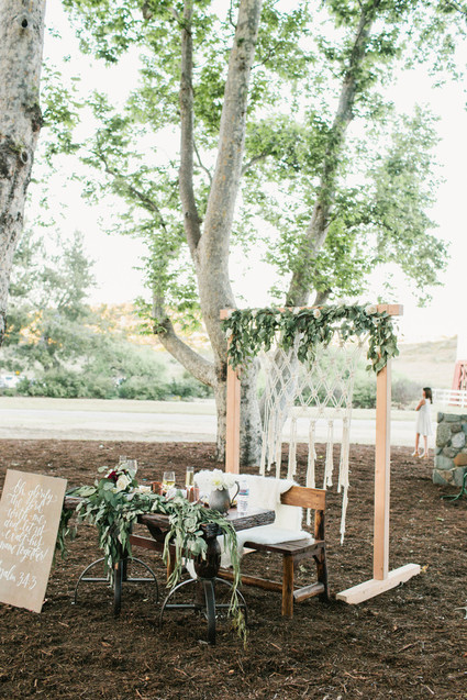 rustic summer canyon wedding