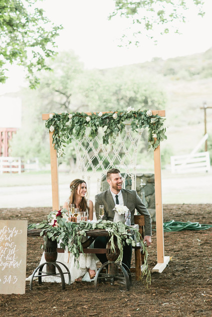 rustic summer canyon wedding