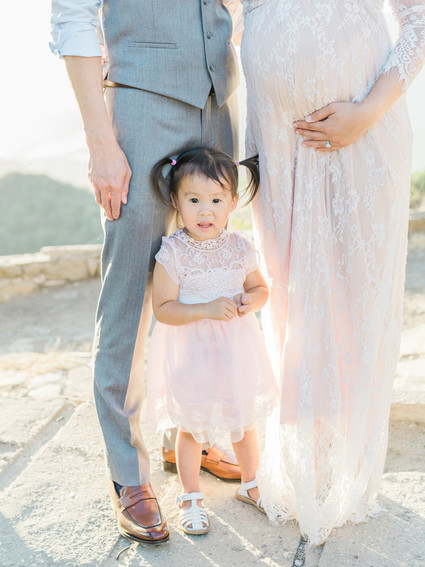 Dressy family maternity photos