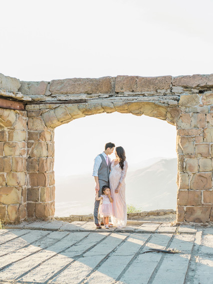 Dressy family maternity photos