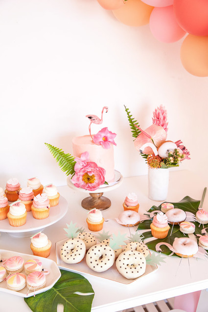 Tropical flamingo girl's birthday party by The Shift Creative