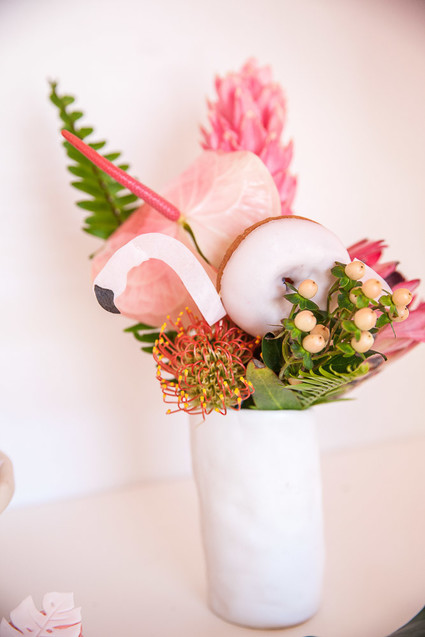 Tropical flamingo girl's birthday party by The Shift Creative