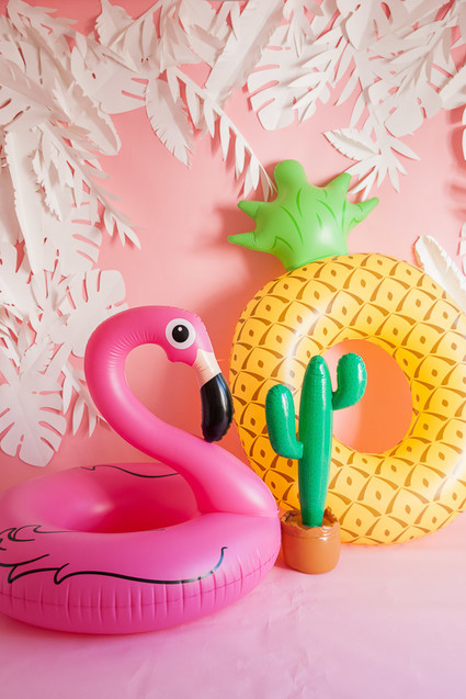 Tropical flamingo girl's birthday party by The Shift Creative