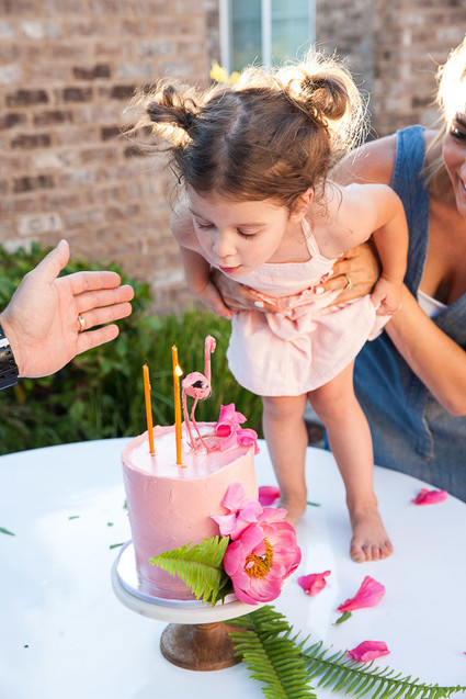 Tropical flamingo girl's birthday party by The Shift Creative
