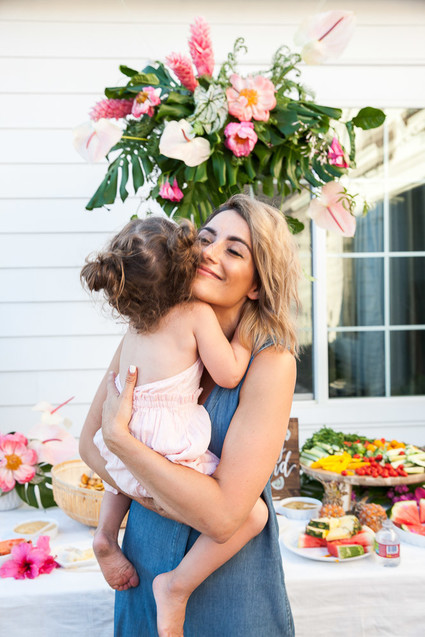 Tropical flamingo girl's birthday party by The Shift Creative