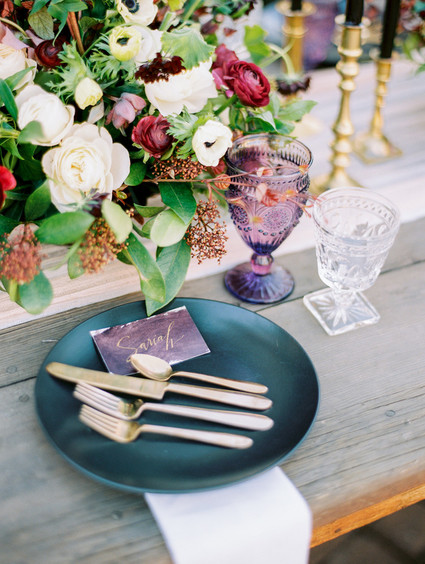 elegant fall wedding table