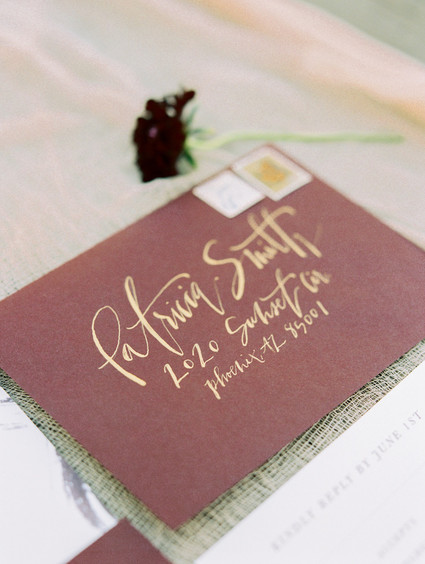 elegant fall wedding invitations