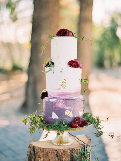 elegant fall wedding cake